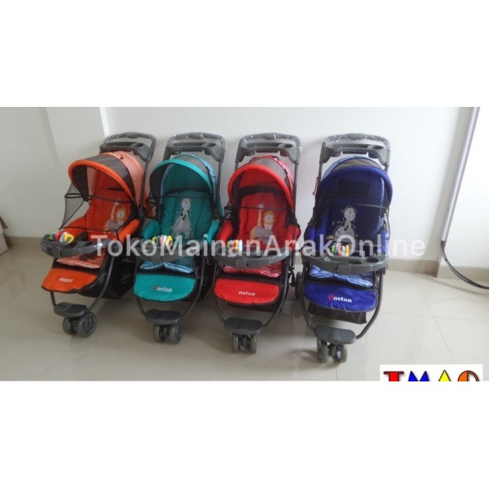 ZAHEERA - READY STROLLER BAYI PLIKO BOSTON PK 338 TIGA RODA DORONGAN BAYI