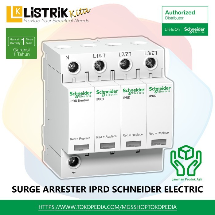 SURGE ARRESTER SCHNEIDER IPRD 65R 65 KA 350V 3PN WITH REMOTE TRAN