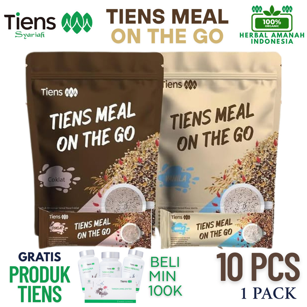 

TIENS MEAL ON THE GO MINUMAN SEREAL ORIGINAL SEGEL