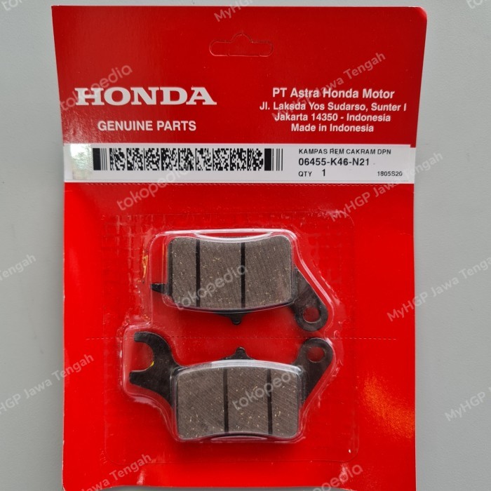 06455K46N21 Kampas Rem Depan (Pad Set Front Brake) – 06455-K46-N21