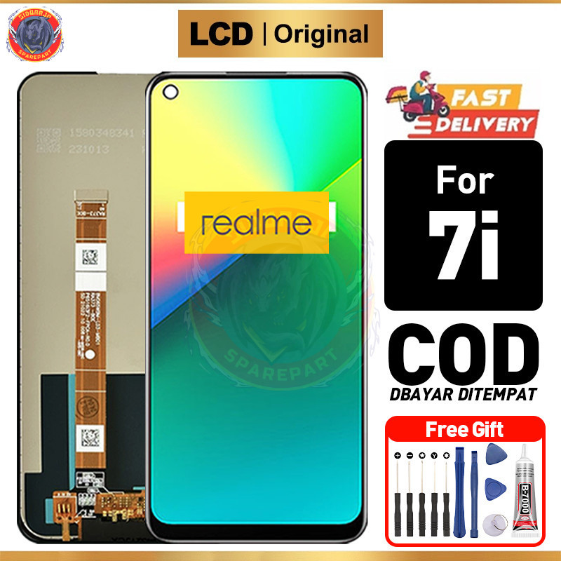 LCD Realme 7i Original 100% Fullset ori asli hp Touchscreen Murah For Glass Touch Screen Digitizer