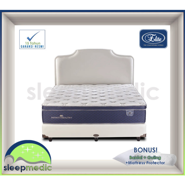 ELITE INFINITY HEALTHY ( KASUR / SET ) 160 180 200 100 120 90 - Hanya KASUR, 90x200