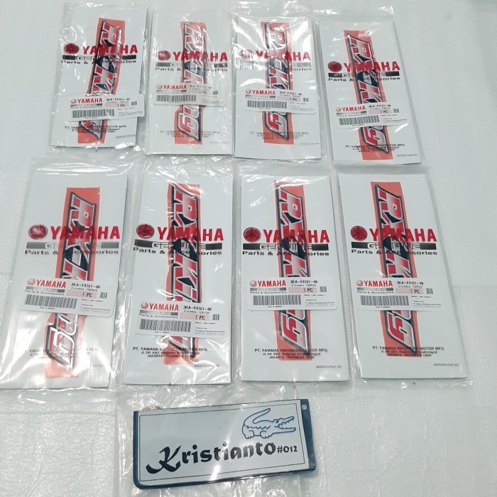 emblem stiker box bok tutup aki rxking rx king 2004 biru original