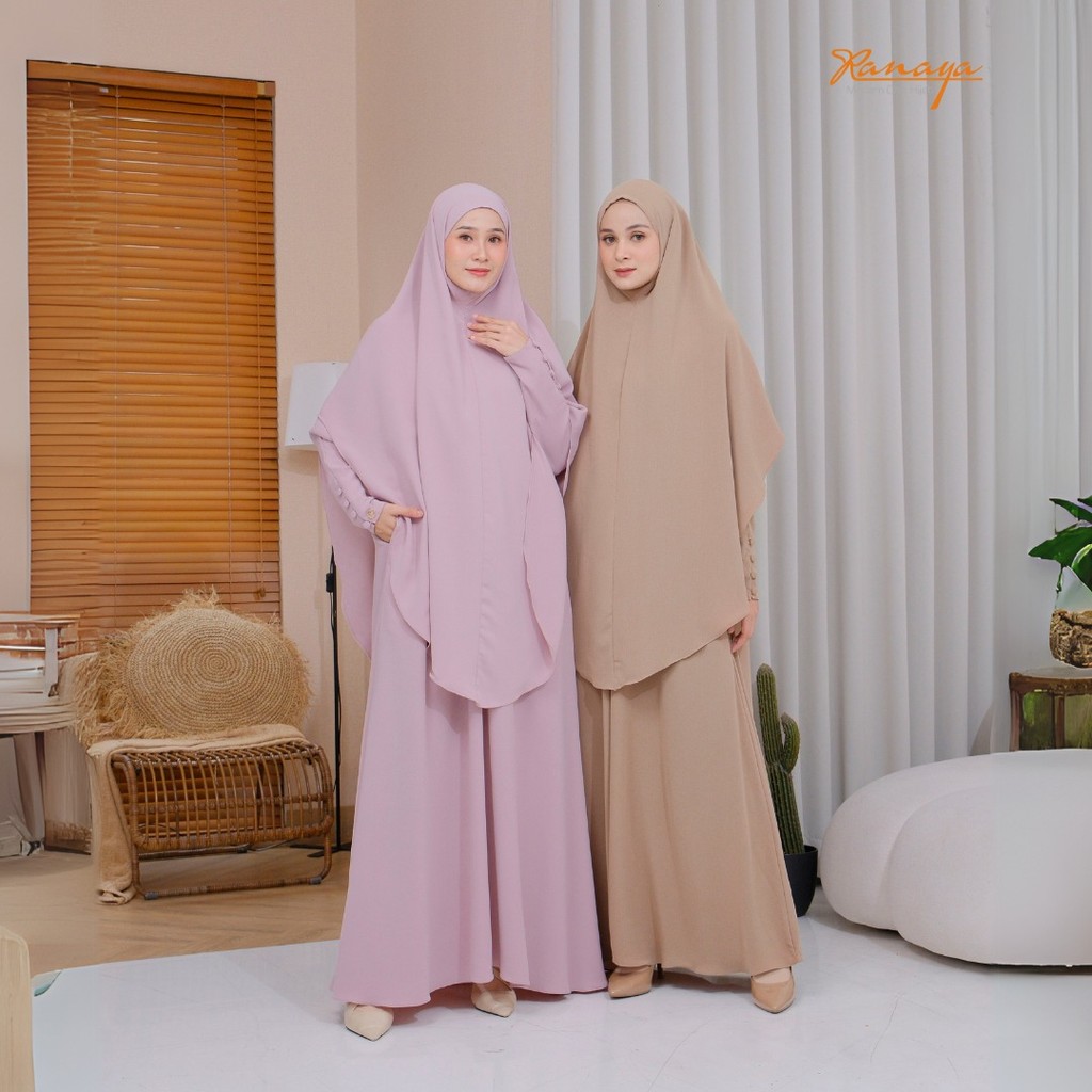 RANAYA - Zafeera Anti UV Hijab Khimar Syar'i Instan Premium | Jilbab Instan | Gamis Umroh Haji
