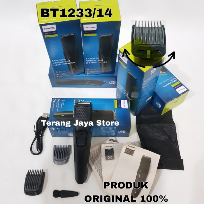 salee Beard Trimmer Philips BT1214/15 Pencukur Kumis Philips BT1214/15 - BT1233
