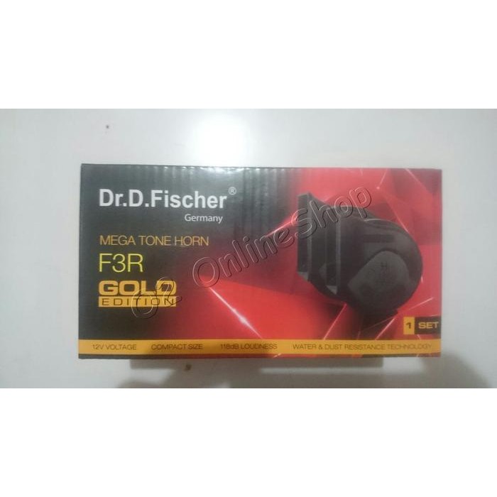 Klakson keong motor Dr.D.Fischer F3R Gold edition klakson Dr D fischer