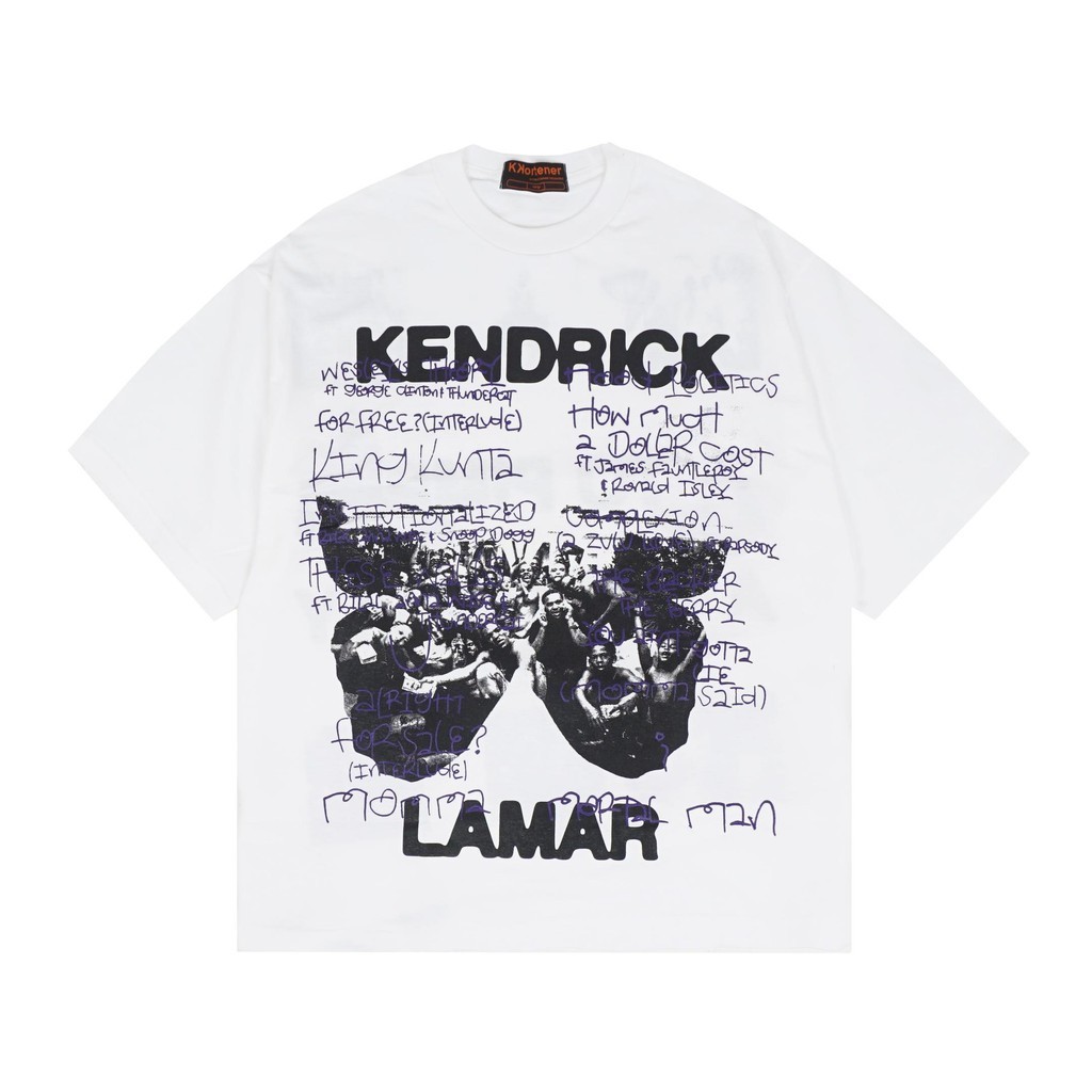 Kendrick Lamar "To Pimp a Butterfly" Oversize Tshirt White Original