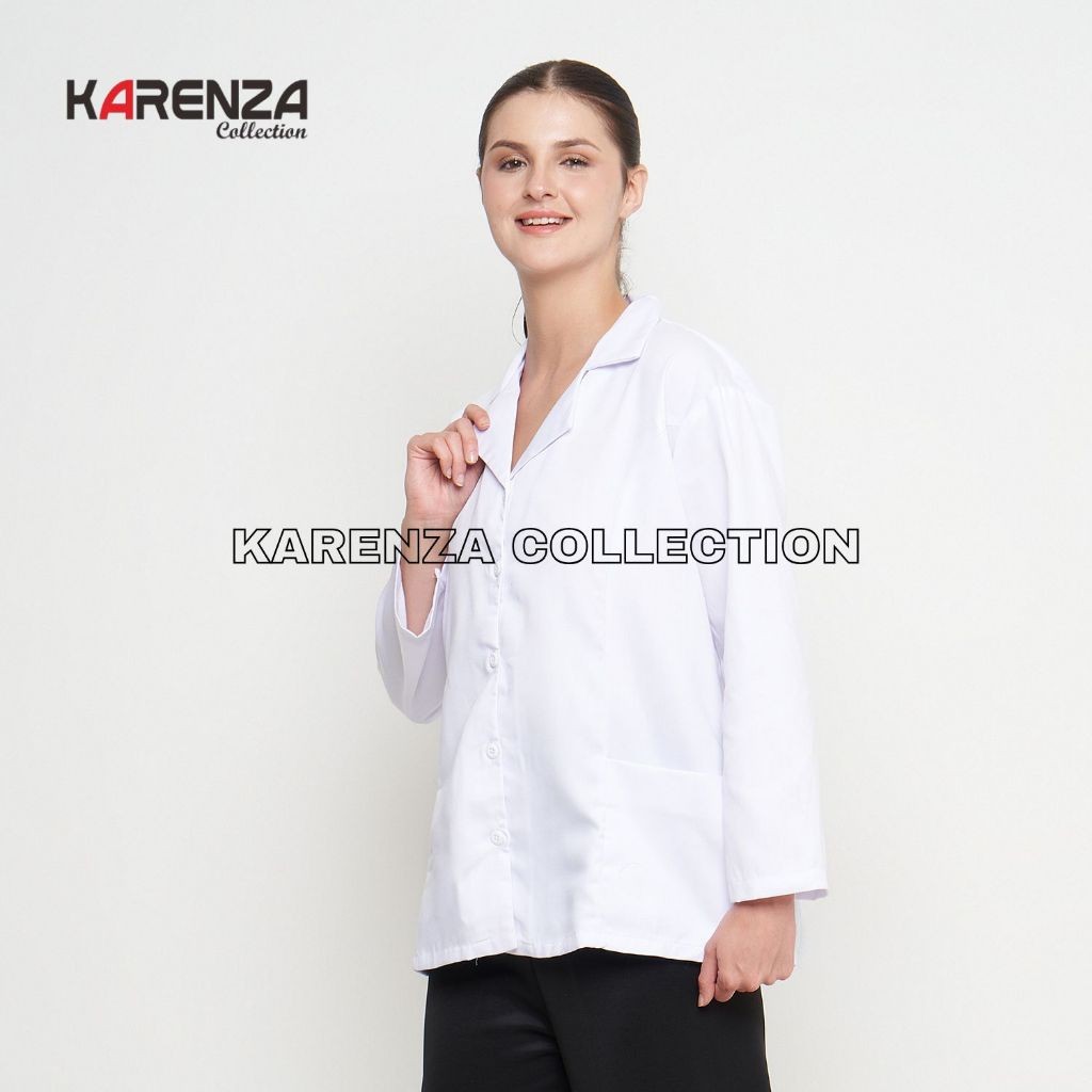 Kemeja Dinas Putih Wanita Baju Putih PDH PNS ASN - Baju Putih Guru - Baju PPL PDH Perawat Bidan - Ba