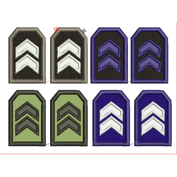 PANGKAT PDL POLRI BRIPTU COKLAT,HIJAU,HITAM,BIRU BEST QUALITY BORDIR TIMBUL 3D READY STOK SIAP KEMAS