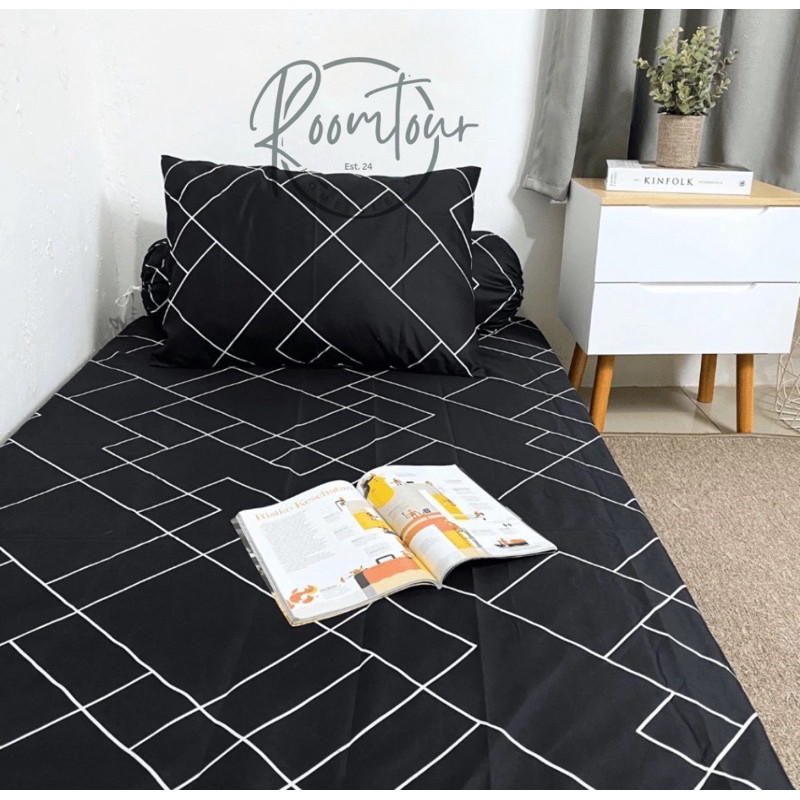 HEBOHIN (SPREI SAJA) motif daun/ sprei motif abstrak/ sprei motif/ sprei halus/ sprei murah