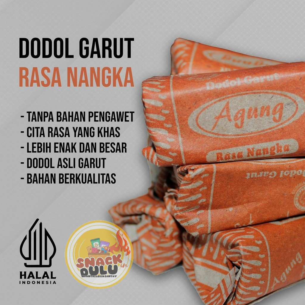 

Dodol Garut Varian Rasa Nangka 250 GR - 1KG - Dodol Agung makanan khas Garut