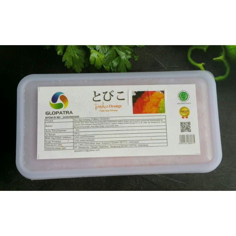 

TOBIKO Orange Premium 500 g Halal │ Telur Ikan│ Seasoned Flying Fish Roe