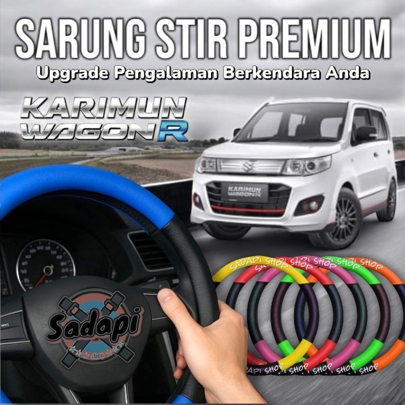 Sarung Stir Mobil Suzuki Swift, Karimun, Ignis, Cover Stir Mobil