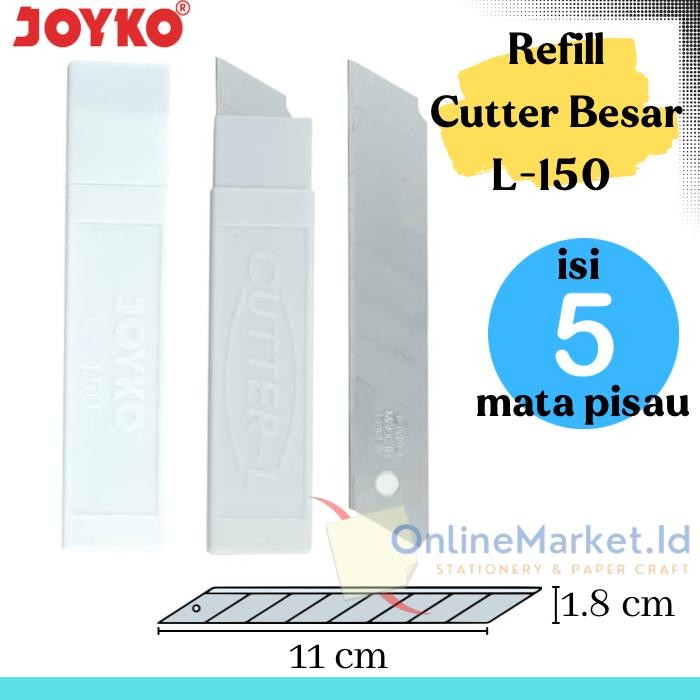 

A dlIsi Refill Pisau Cutter Blade Besar JOYKO L150 - L150
