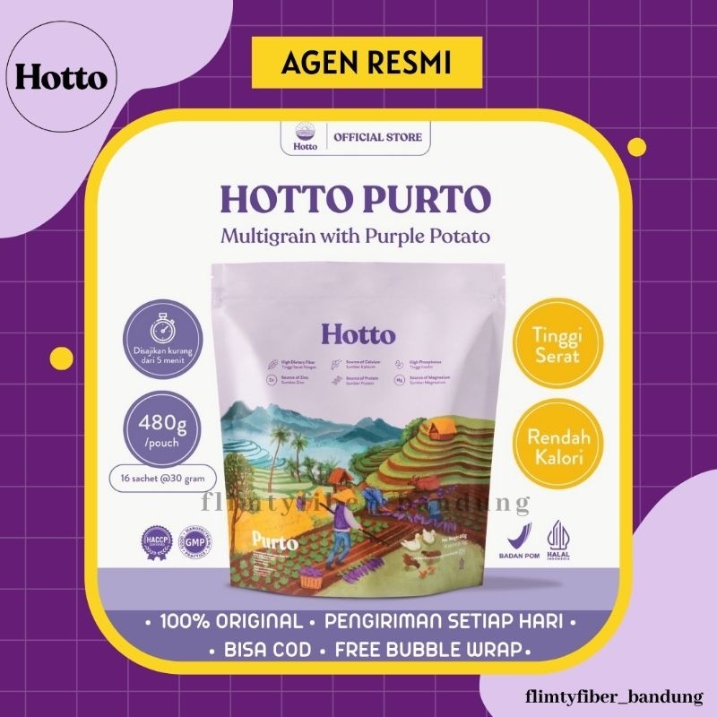 

Hotto Purto Multigrain with Purple Potato (16 Sachet) Original Oat Ubi Ungu Sweet Potato Gerd Meal Replacement Sereal Replacment Makanan Pengganti Sarapan High Fiber Melancarkan Pencernaan Menurunkan Berat Badan Bandung Halal BPOM Official Store Hoto