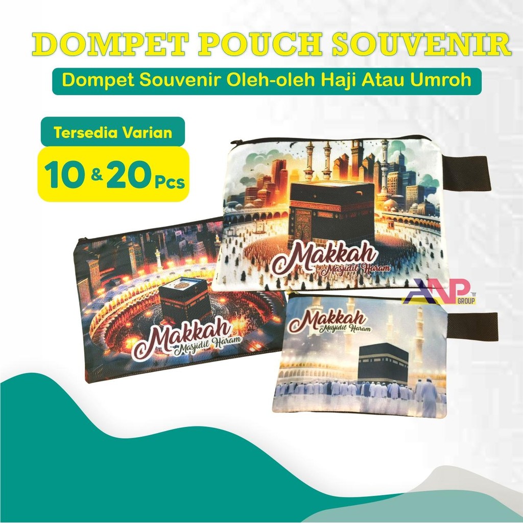 

ANP88 10pcs & 20pcs Dompet Pouch Souvenir Haji dan Umroh / Tas Souvenir Haji dan Umroh Kemasan Kanvas / Pouch Souvenir Haji Umorh
