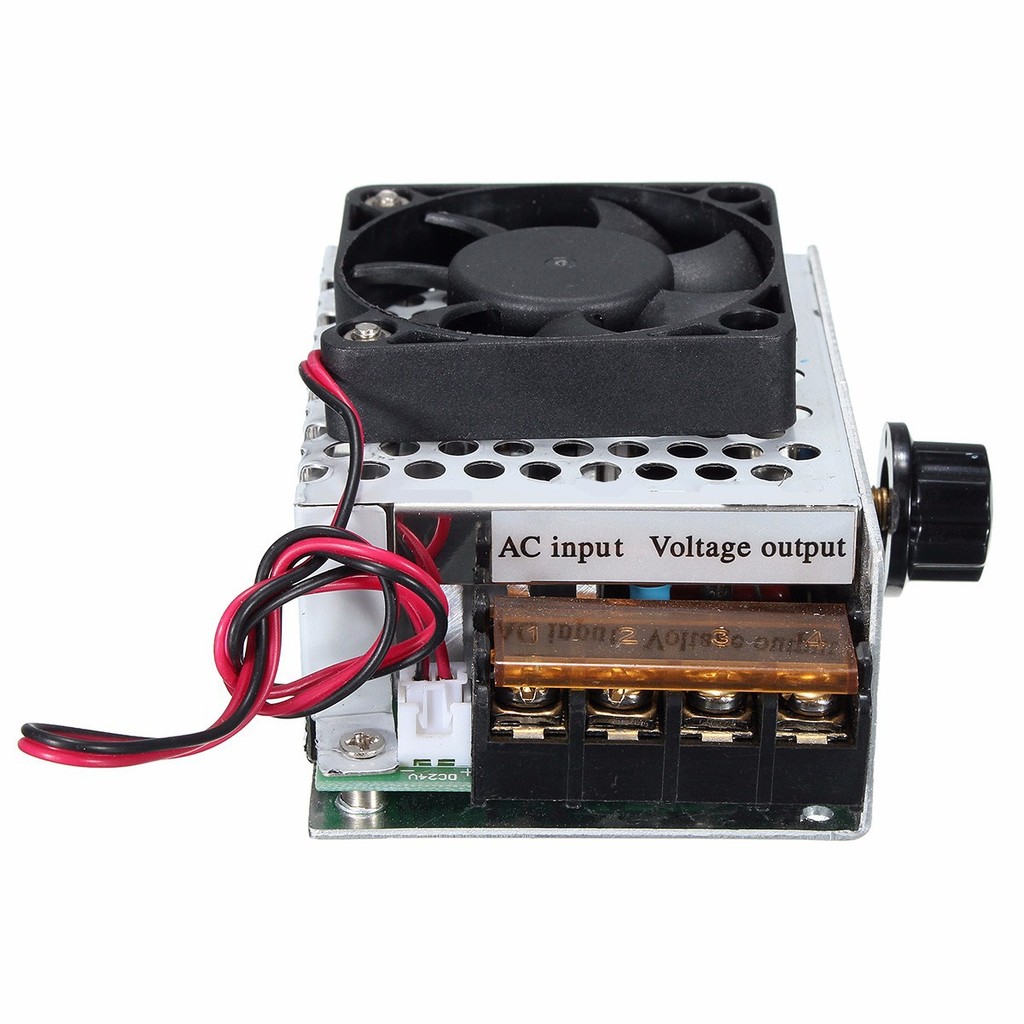 4000W Variable Voltage Fan Motor Governor Module AC AC220V Speed Controller with Fan