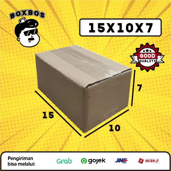 

KARDUS BOX uk 15x10x7 CM Kotak Packaging Corrugated SHEET POLOS