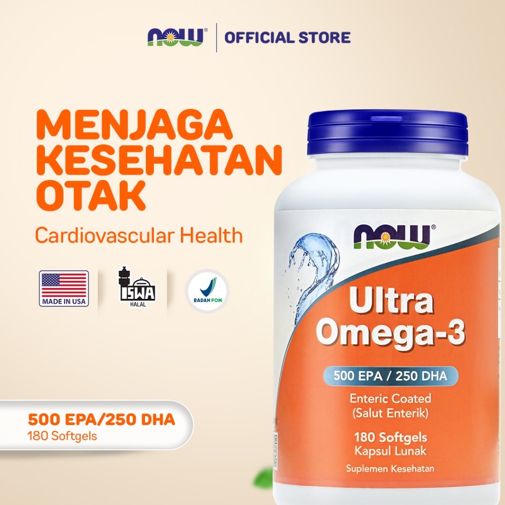 

NOW Ultra Omega 3 Fish OIl - 180 Softgels