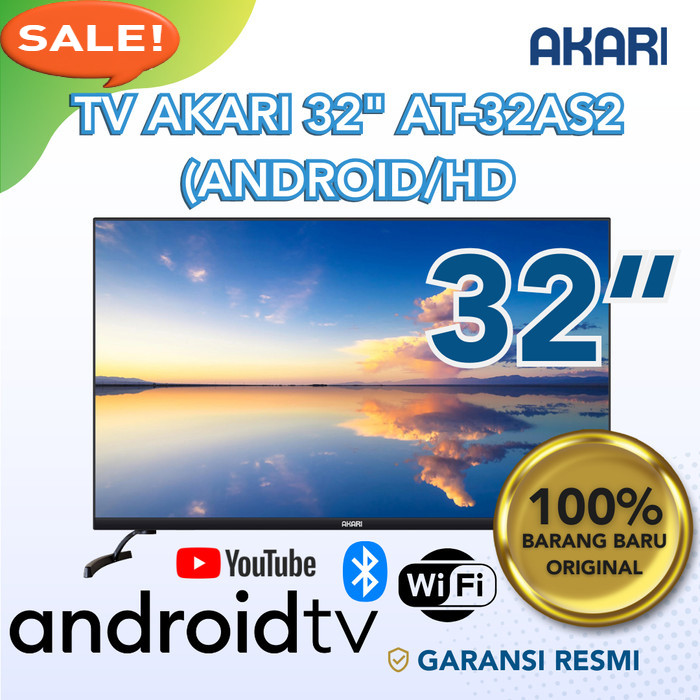 TV AKARI 32" AT-32AS2 (ANDROID/HD) - TV ANDROID