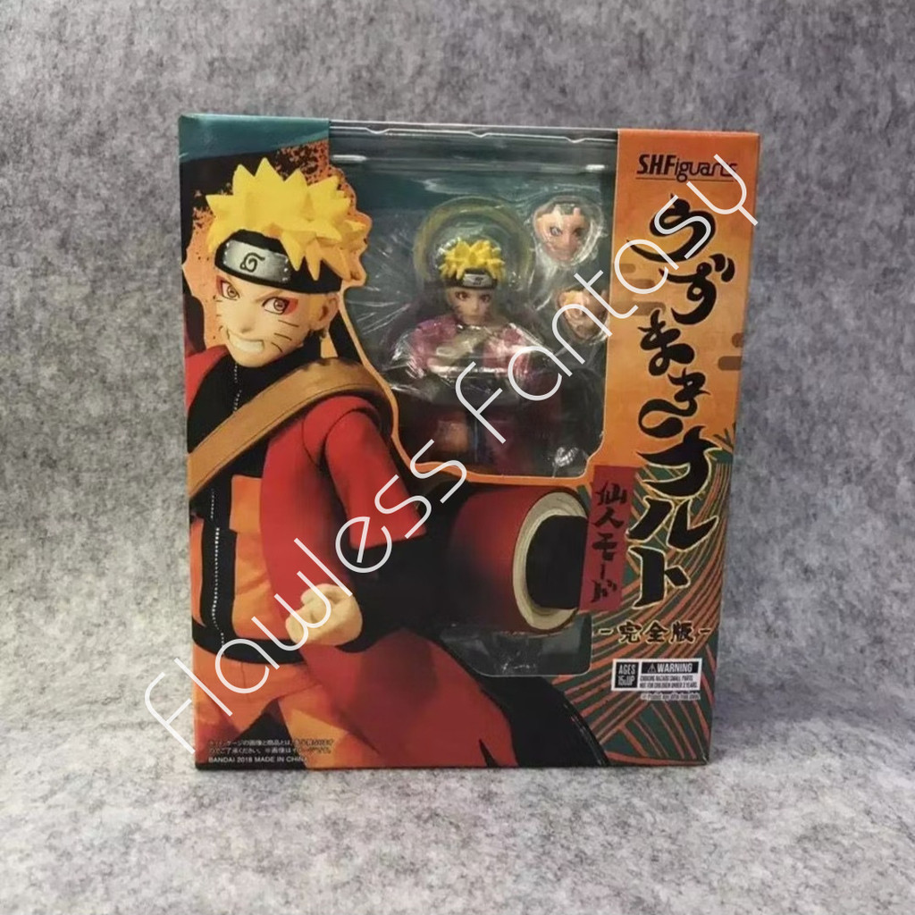 S.H.Figuarts SHF Naruto Shipudden Uzumaki Naruto Sennin Sage Mode Anime Action Figure
