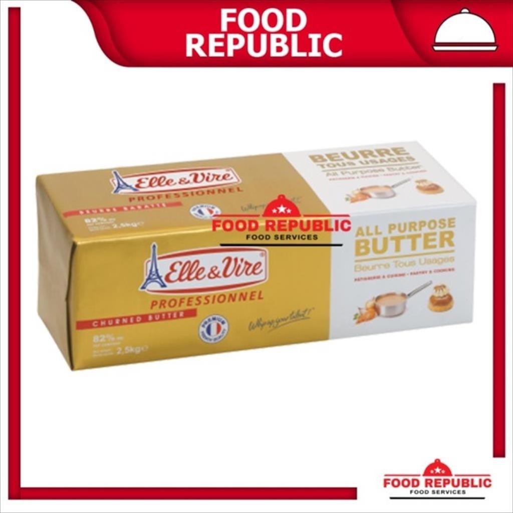 

BUTTER UNSALTED ELLE & VIRE 2,5 KG ALL PURPOSE IMPORT FRANCIS