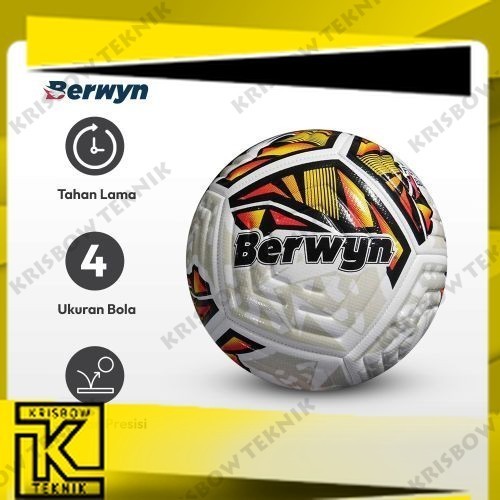 Berwyn Ukuran 4 Bola Sepak Panel Hand Sewn 12 Pvc - Sepak Bola