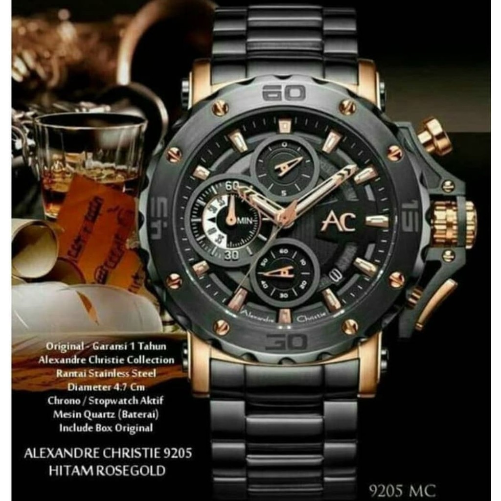 PROMO JAM TANGAN PRIA ALEXANDRE CHRISTIE AC 9205 COLLECTION , AC9205 AC 9205 CARBON & AC 6564 AC6654