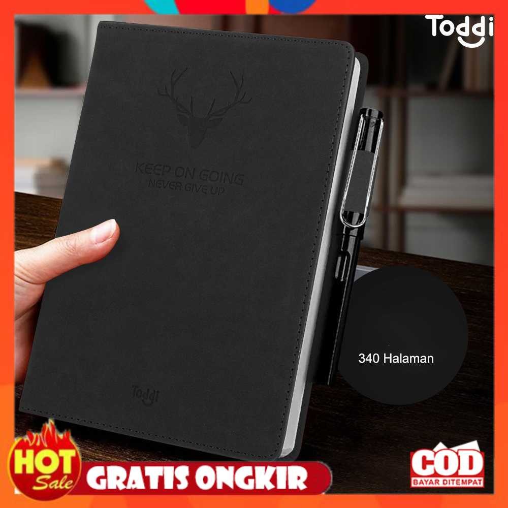 

Toddi Buku Jurnal Hardcover Notebook Diary 80GSM 340 Halaman Grid - CW-5025