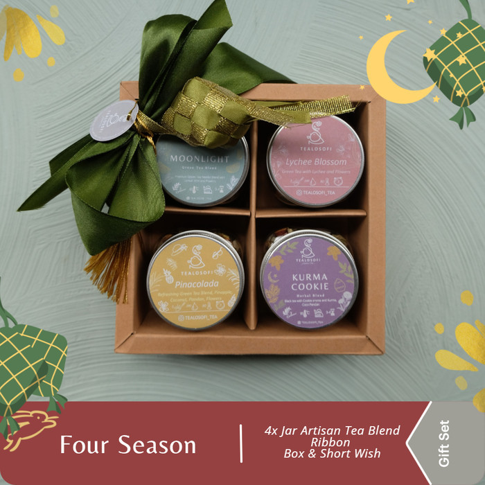 

Best Seller Four Season Tealosofi - Tea Gift in Box - Souvenir Hampers Teh Kado - 6 Four Season