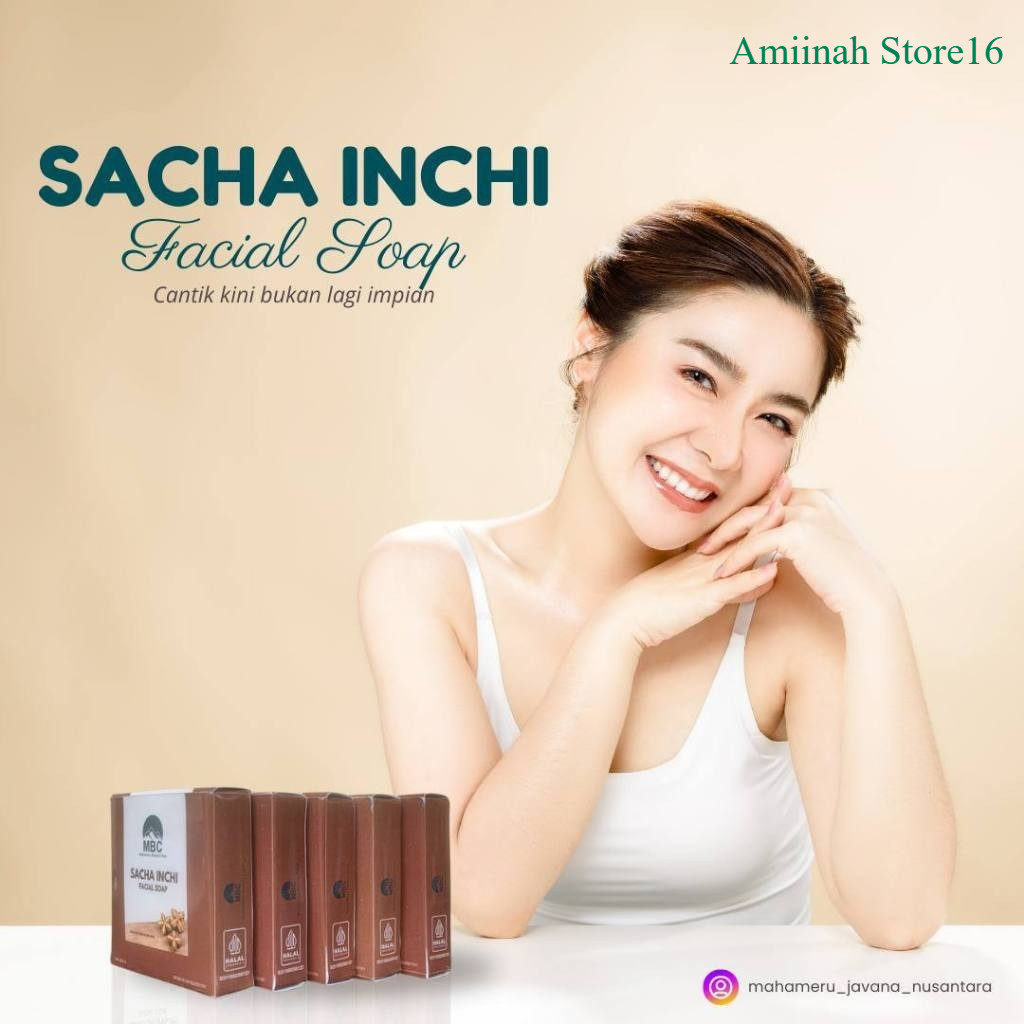 Sabun Mahameru MBC Sacha Inchi Facial Soap With Collagen & Bird Nest 1 pcs @20g