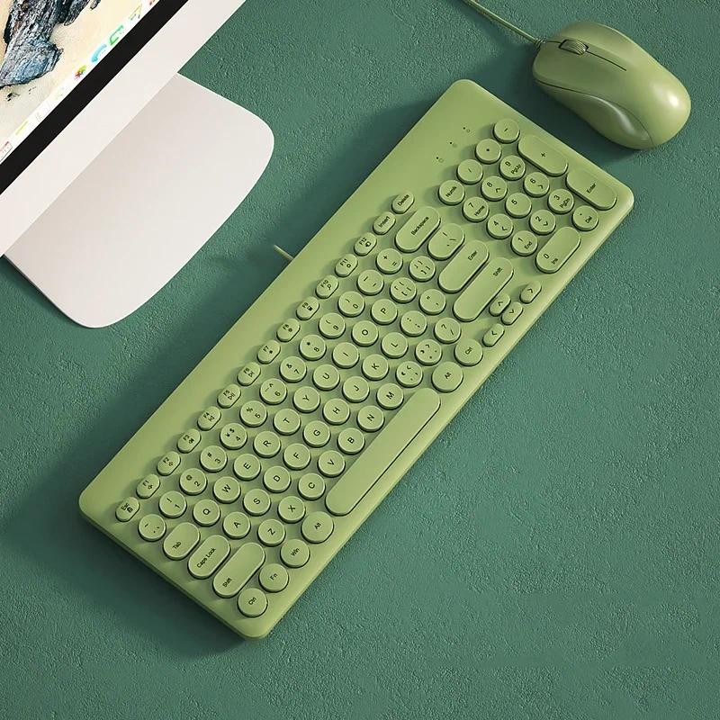 

USB Wire Keyboard Mouse Combo For Macbook Pro Portable Gaming Keyboard Mouse For Laptop PC Gamer Computer Keyboard Magic Mouse