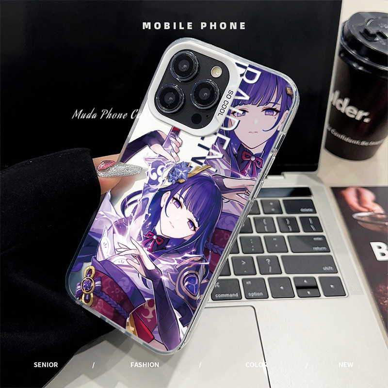 Infinix Case Genshin impact Raiden Shogun Case Infinix Hot 9 10 11 30 PLAY 30 30I 40 40PRO NOTE 12G9