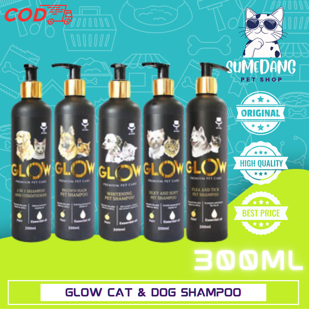 Glow Shampo Premium Pet Care Anjing Kucing 300ml shampo