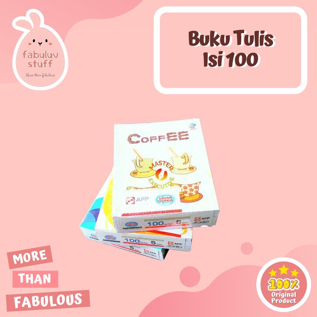 

ATK ~ ( ECER ) Buku Tulis Garis 2 Kuarto isi 100 / Buku Sekolah / Buku Menulis