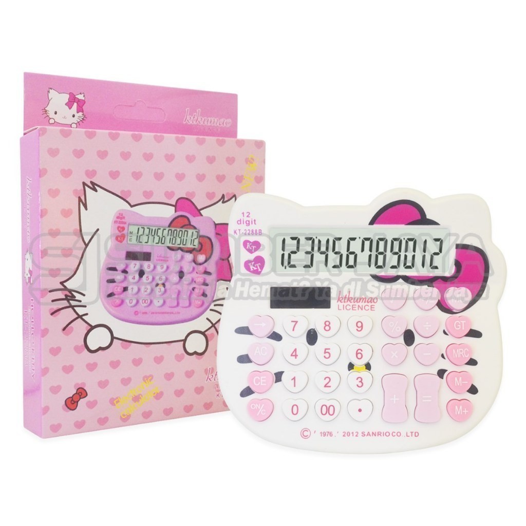 

Kalkulator Karakter 12 Digit Hello Kitty KT-2288 /KT-518-12/ Doraemon DD-518-12