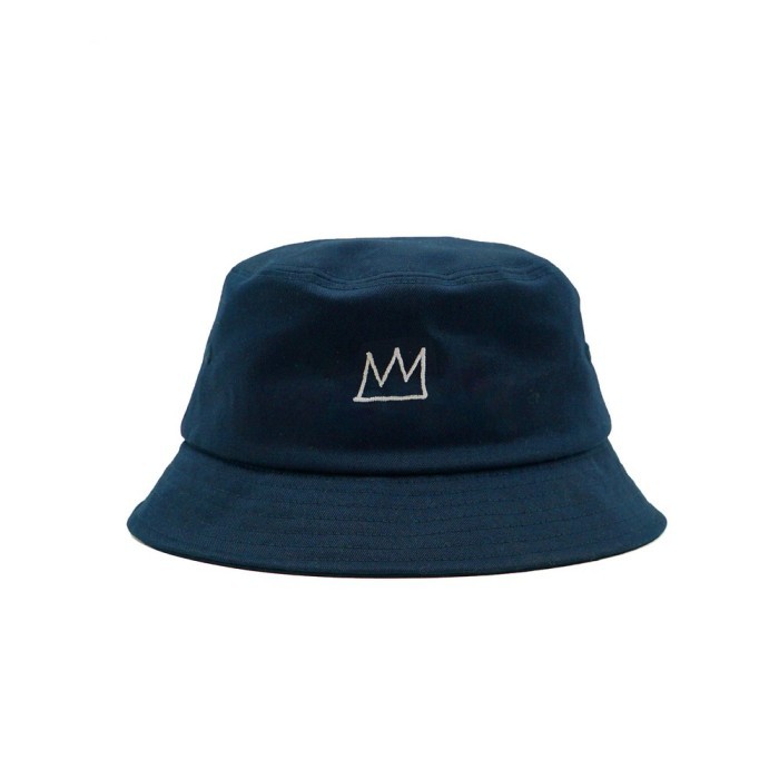 Three2nd x Basquiat Topi Bucket Hat Odd Off Biru 010823 - Blue