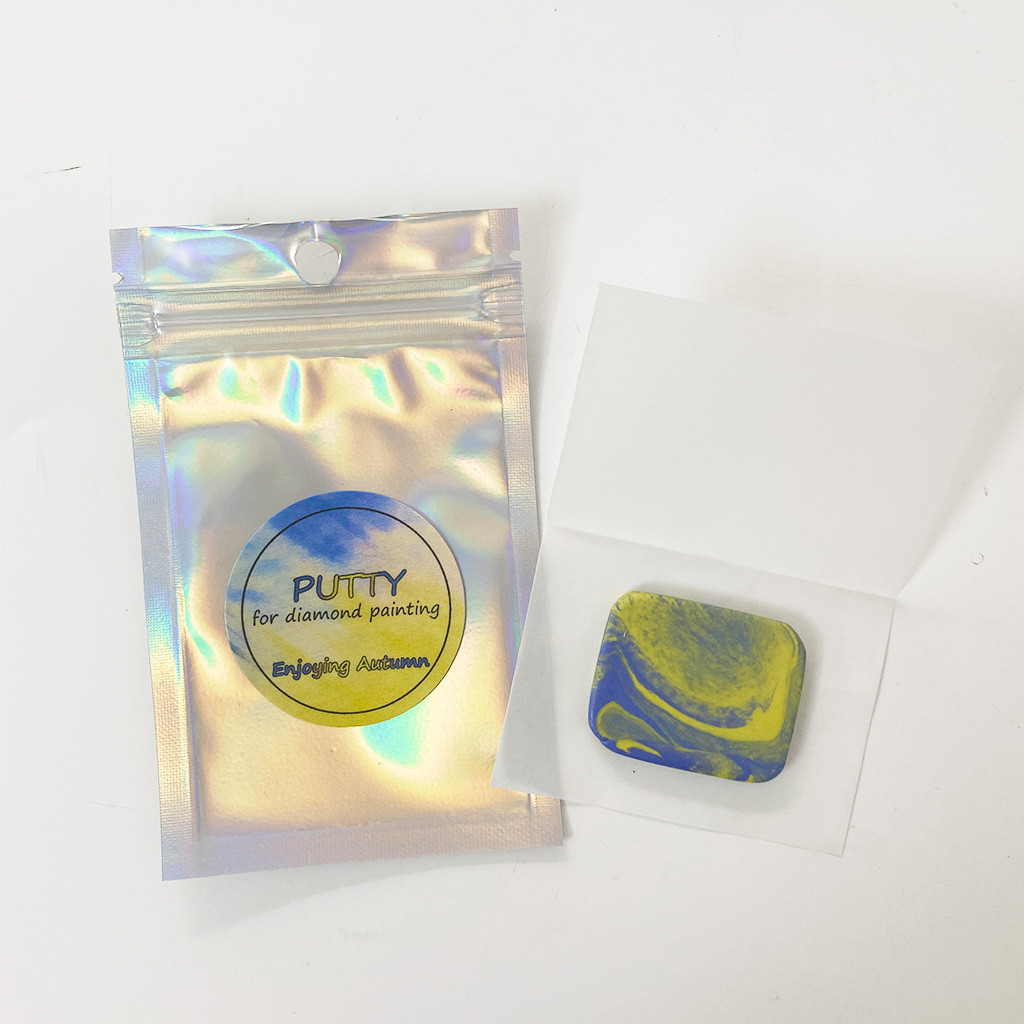 

Painting Scented Putty Enjoying Autumn, DIY Diamond Art Wax Alternative