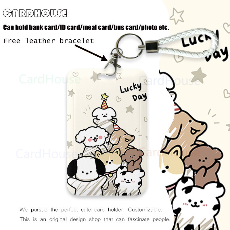

( CardHouse ) ID CARD HOLDER Hewan Aesthetic INS CF94 Tempat Kartu Photocard Photo Card KARTUN