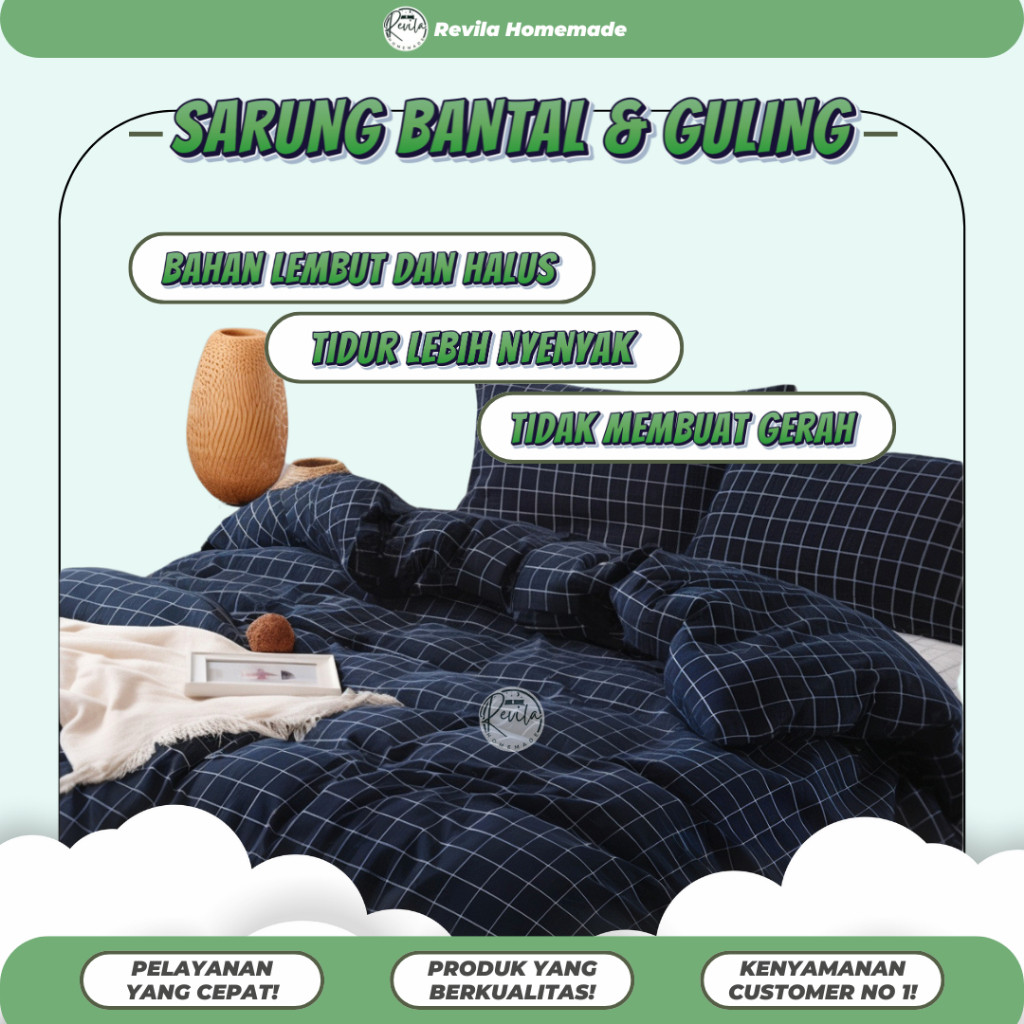 Jamooan Sarung Bantal Dan Guling Polos - Sarung Bantal Polos - Sarung Guling Polos - Sarung Bantal