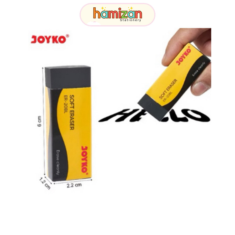 

Joyko Eraser ER-20BL 526-B20 / Penghapus Karet Warna Hitam dan Putih Besar Murah Berkualitas Murah Berkualits