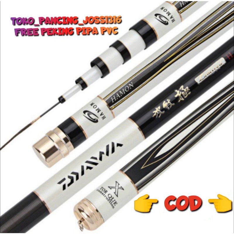 joran tegek kaku ringan Daiwa hamon 360 450 540 630 720 asli import