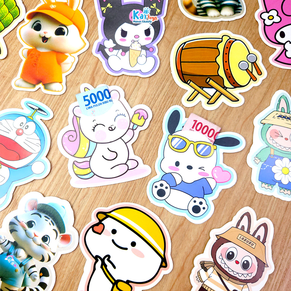 

Amplop 3D 1 Pack isi 5 pcs / Amplop Lebaran Karakter Labubu Sanrio / Angpau Natal Imlek Unik Tebal Pembatas Buku