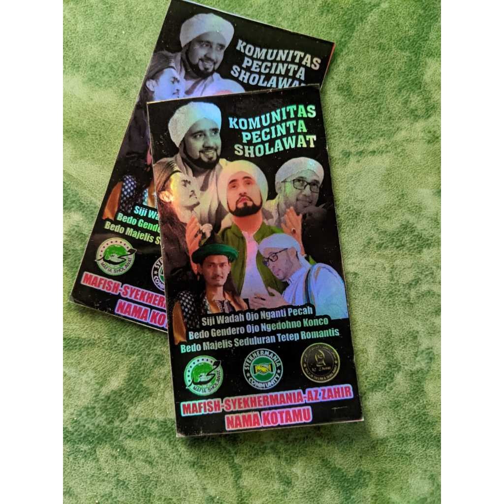

Cetak Kilat - (Minimal BELI 10 pcs) Stiker Vynil Hologram Komunitas Pecinta Sholawat, Syekhermania, Mafia Shalawat, AZ ZAHIR, Tahan Air, Tahan Lama