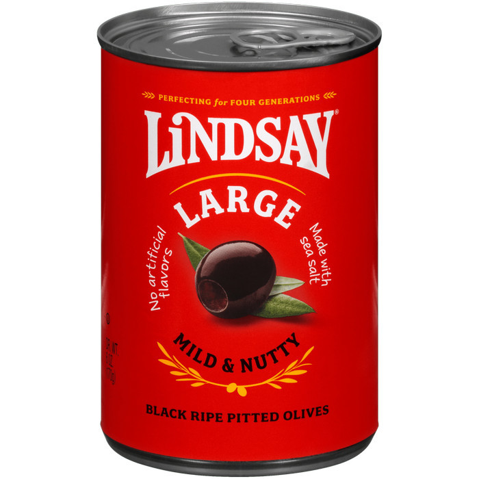

Lindsay California Ripe Pitted Olives Large 6 OZ 170gr - Mild & Nutty - Buah Zaitun tanpa Biji