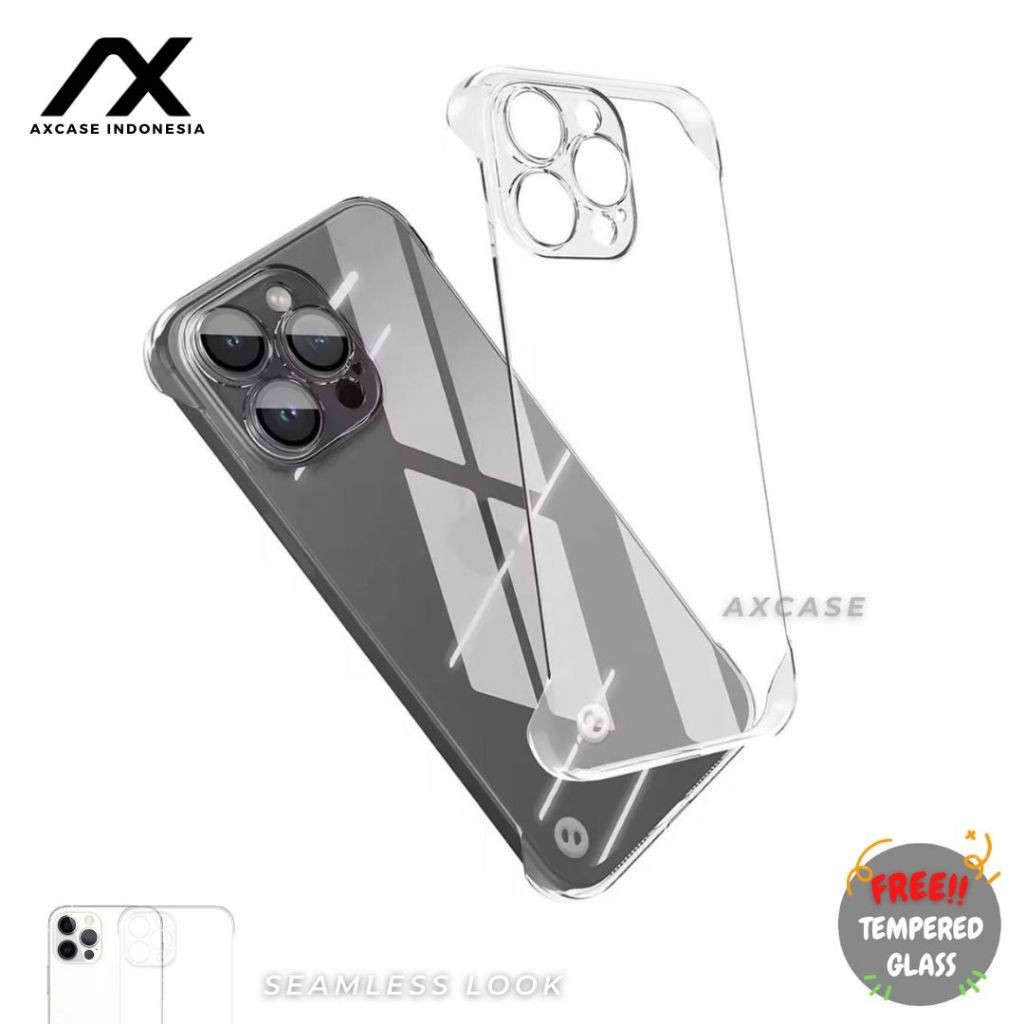 Seamless Transparan Ultra-thin Case iPhone 7 8 X XS XR 11 12 13 14 15 16 PRO MAX PLUS Bening Anti Ku