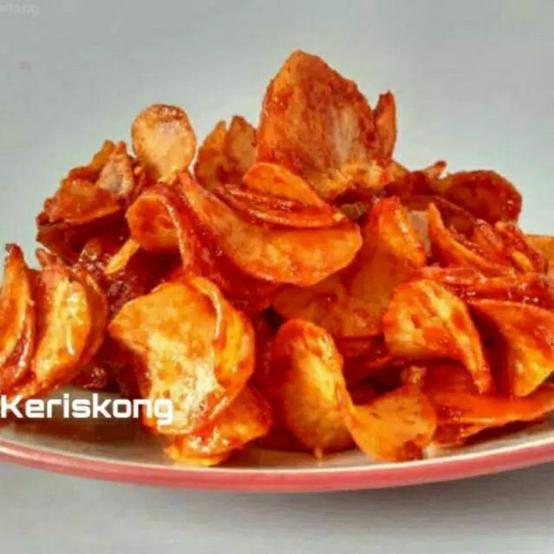 

(termurah) 250gram keripik singkong balado pedas