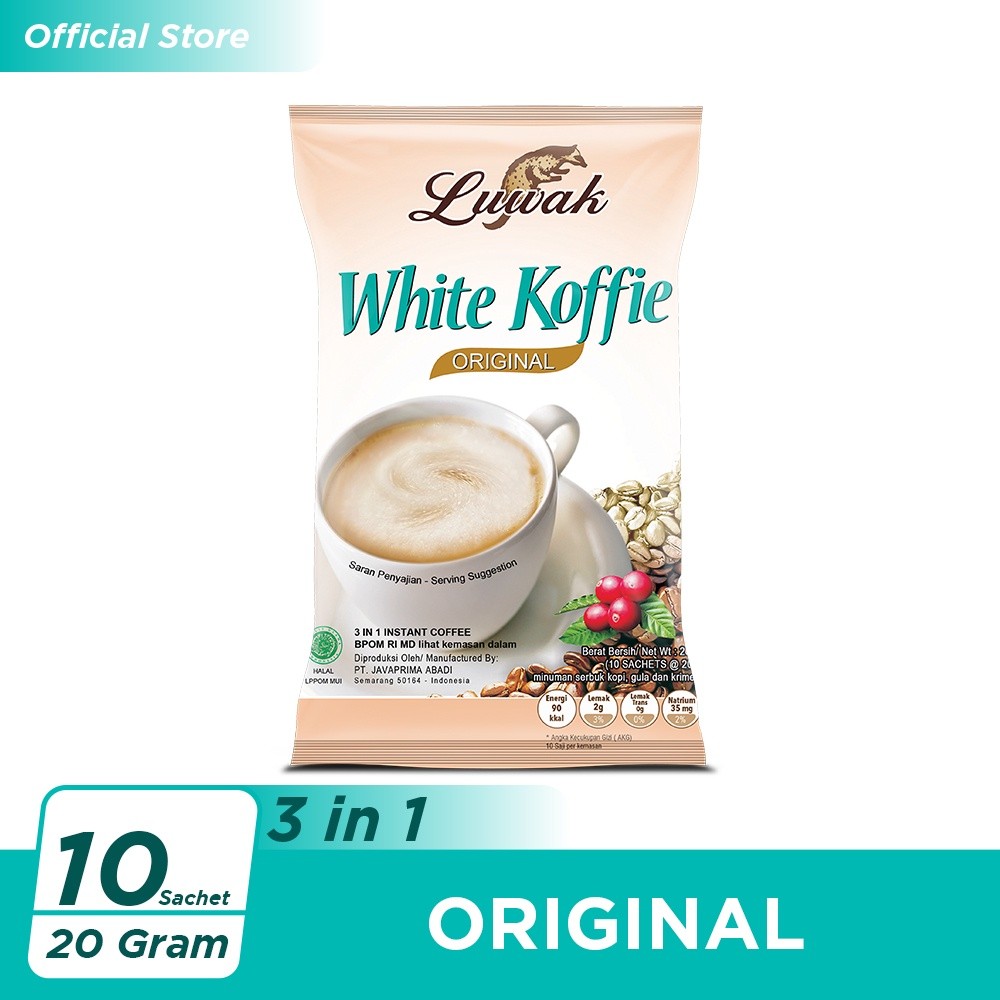 

Kopi Luwak White Koffie Original Bag 10x20gr