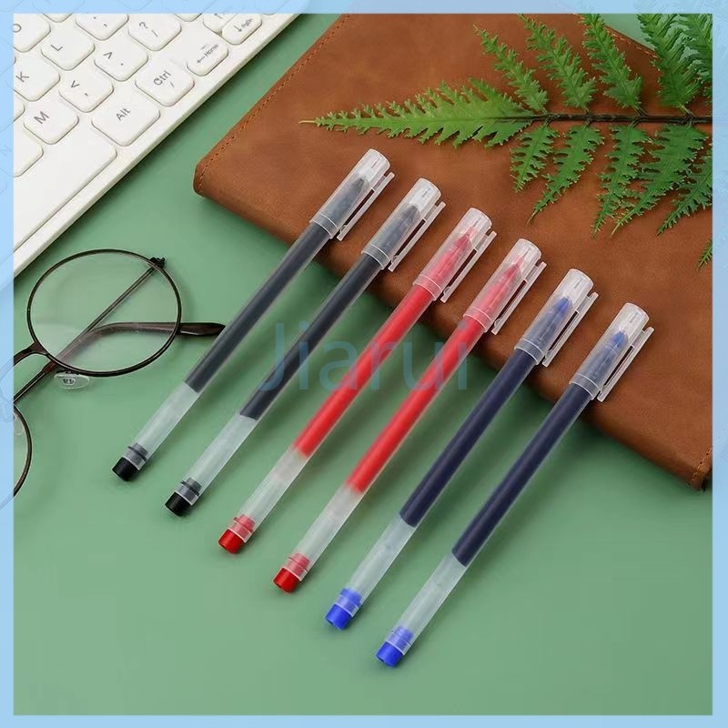 

Jiarui Pena gel kapasitas besar/bolpoin 0,5 mm pena tinta gel cair pena gel transparan