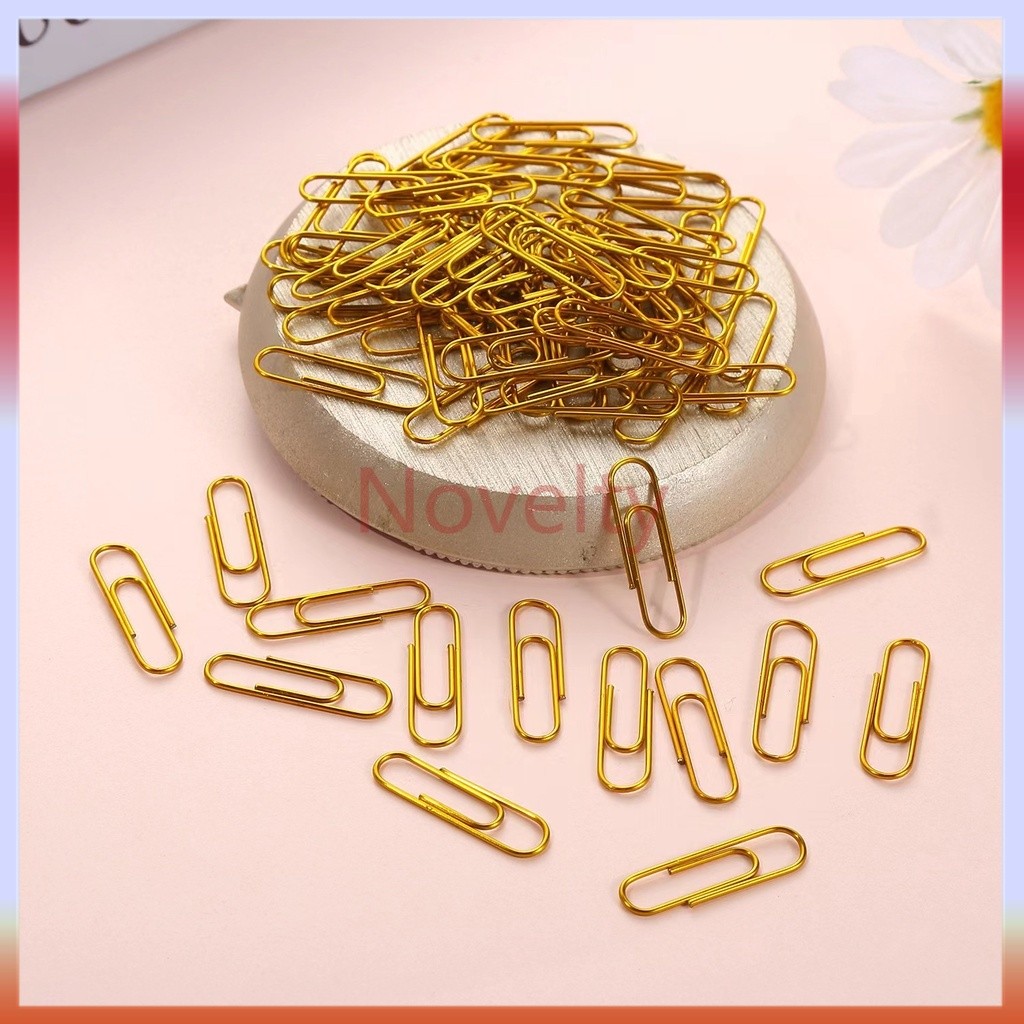 

Novelty Penjepit Kertas Warna Metalic-(1 pak isi 80pcs)